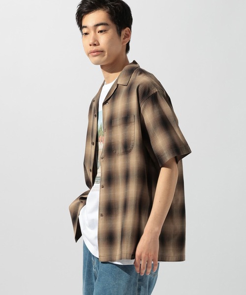 PENDLETON（ペンドルトン）の「【PENDLETON(ペンドルトン)】別注コットンレーヨンオープンカラーシャツ（シャツ/ブラウス・メンズ・ブラウン/ブラック/ベージュ・MEDIUM/LARGE）」の7枚目の写真