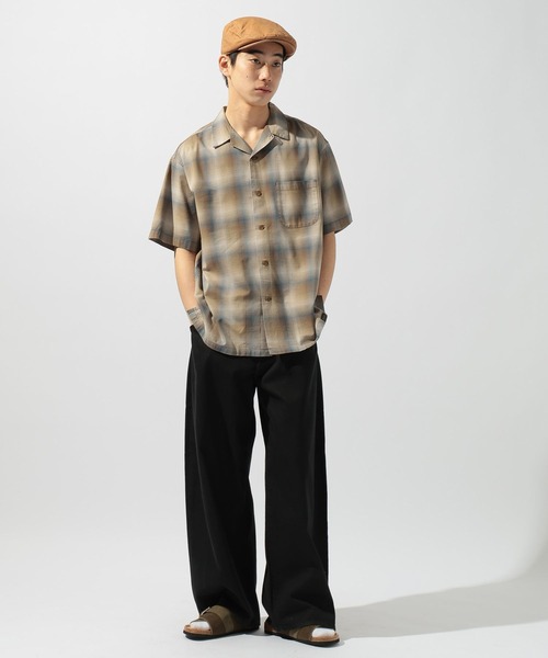 PENDLETON（ペンドルトン）の「【PENDLETON(ペンドルトン)】別注コットンレーヨンオープンカラーシャツ（シャツ/ブラウス・メンズ・ブラウン/ブラック/ベージュ・MEDIUM/LARGE）」の8枚目の写真