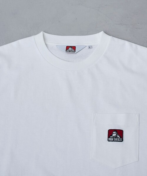 BEN DAVIS（ベンデイビス）の「BEN DAVIS（ベンデイビス）ワンポイント刺繍Tシャツ（Tシャツ/カットソー・メンズ・ブラック/ホワイト/ネイビー・S/M/L/XL）」の16枚目の写真