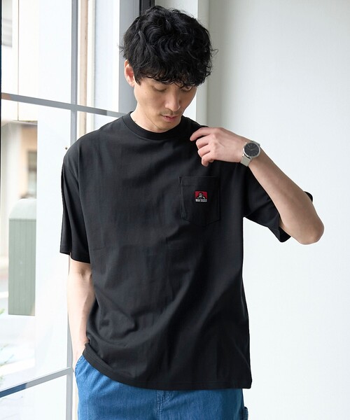 BEN DAVIS（ベンデイビス）の「BEN DAVIS（ベンデイビス）ワンポイント刺繍Tシャツ（Tシャツ/カットソー・メンズ・ブラック/ホワイト/ネイビー・S/M/L/XL）」の9枚目の写真
