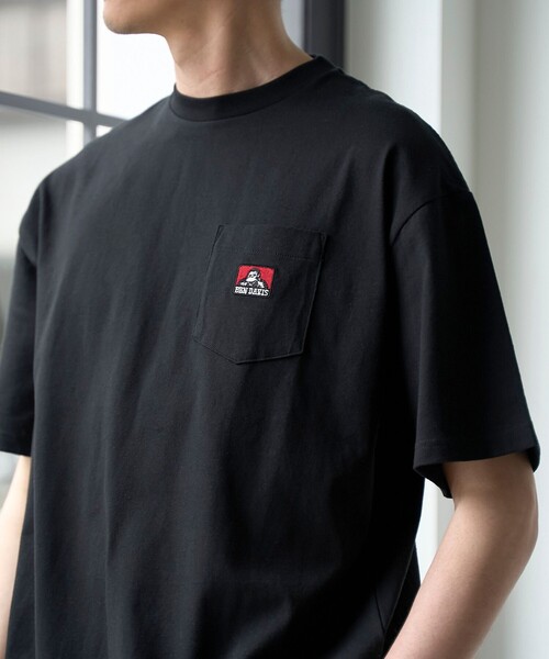 BEN DAVIS（ベンデイビス）の「BEN DAVIS（ベンデイビス）ワンポイント刺繍Tシャツ（Tシャツ/カットソー・メンズ・ブラック/ホワイト/ネイビー・S/M/L/XL）」の6枚目の写真