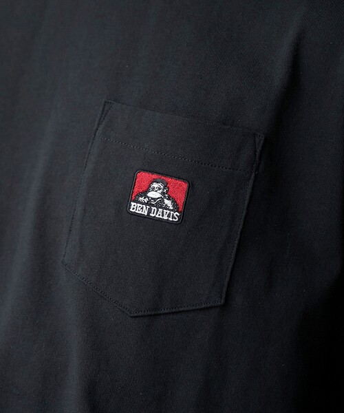BEN DAVIS（ベンデイビス）の「BEN DAVIS（ベンデイビス）ワンポイント刺繍Tシャツ（Tシャツ/カットソー・メンズ・ブラック/ホワイト/ネイビー・S/M/L/XL）」の5枚目の写真