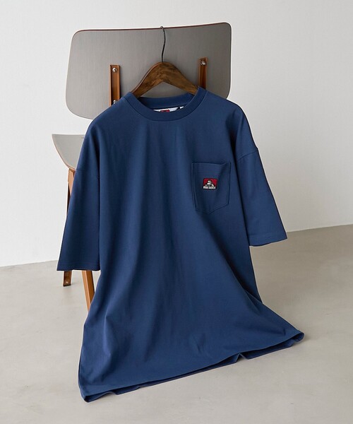 BEN DAVIS（ベンデイビス）の「BEN DAVIS（ベンデイビス）ワンポイント刺繍Tシャツ（Tシャツ/カットソー・メンズ・ブラック/ホワイト/ネイビー・S/M/L/XL）」の4枚目の写真