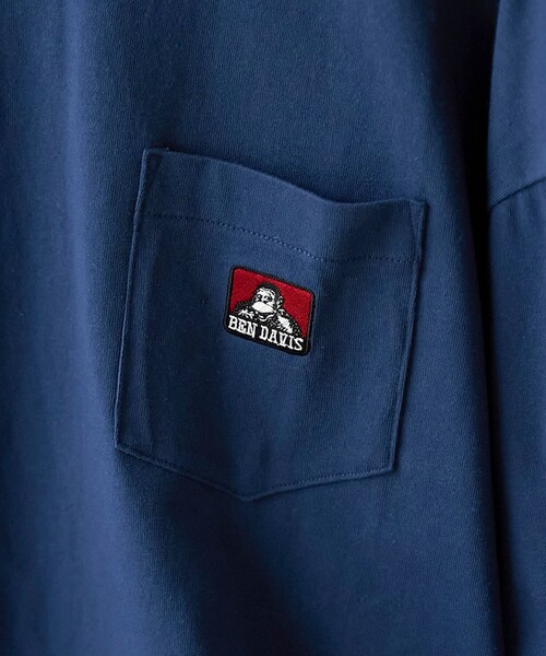 BEN DAVIS（ベンデイビス）の「BEN DAVIS（ベンデイビス）ワンポイント刺繍Tシャツ（Tシャツ/カットソー・メンズ・ブラック/ホワイト/ネイビー・S/M/L/XL）」の19枚目の写真