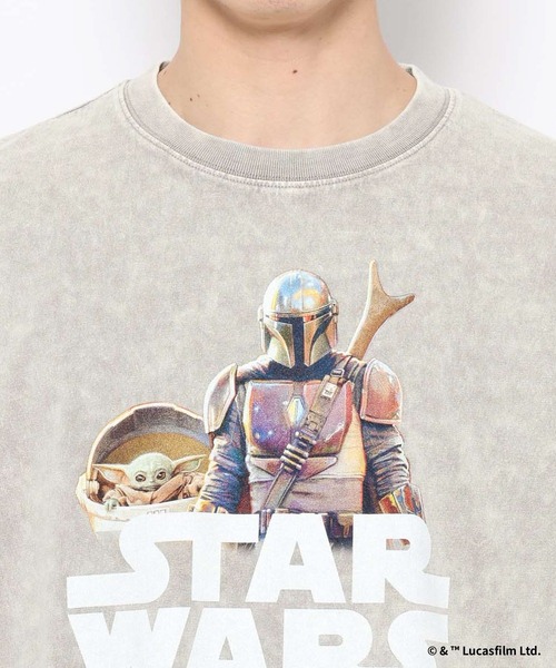 STAR WARS（スターウォーズ）の「【STAR WARS/スター・ウォーズ】ピグメント加工プリントTシャツ（Tシャツ/カットソー・レディース・ホワイト系その他/ブラック系その他/レッド系その他・LARGE/MEDIUM）」の15枚目の写真