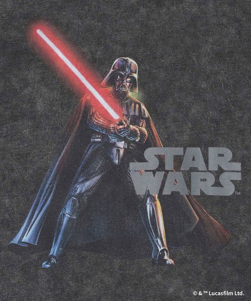 STAR WARS（スターウォーズ）の「【STAR WARS/スター・ウォーズ】ピグメント加工プリントTシャツ（Tシャツ/カットソー・レディース・ホワイト系その他/ブラック系その他/レッド系その他・LARGE/MEDIUM）」の19枚目の写真