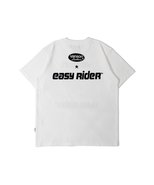 VANSON（ヴァンソン）の「VANSON×EAZY RIDER 天竺SSTEE-2601（Tシャツ/カットソー・メンズ・ブラック/ホワイト・L/XL/M）」の4枚目の写真
