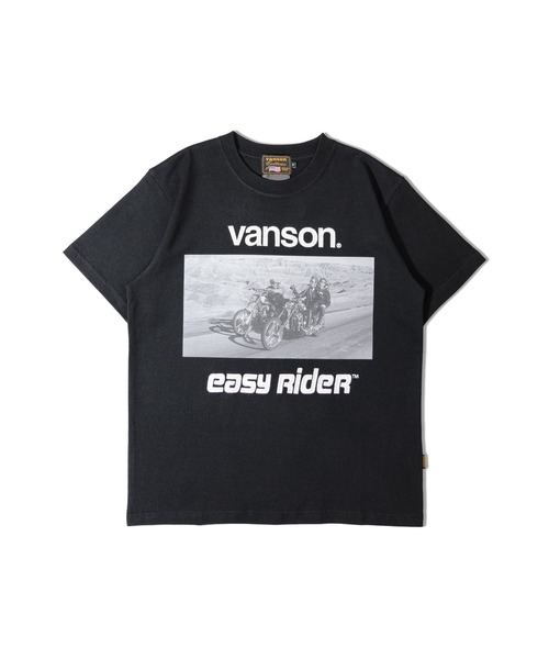 VANSON（ヴァンソン）の「VANSON×EAZY RIDER 天竺SSTEE-2601（Tシャツ/カットソー・メンズ・ブラック/ホワイト・L/XL/M）」の5枚目の写真