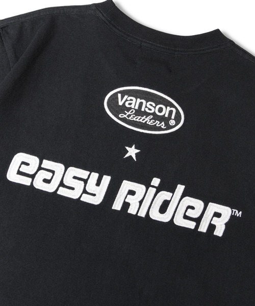VANSON（ヴァンソン）の「VANSON×EAZY RIDER 天竺SSTEE-2601（Tシャツ/カットソー・メンズ・ブラック/ホワイト・L/XL/M）」の11枚目の写真
