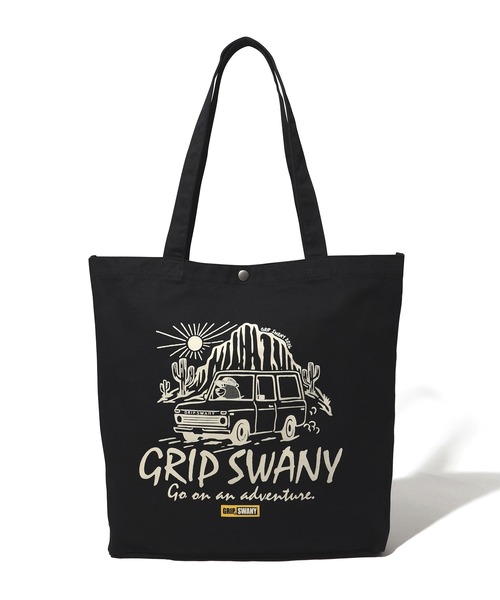GRIP SWANY(グリップスワニー)の「【GSUB-164】 BEAR TOTE BAG (L)(トートバッグ・メンズ・ナチュラル/ブラック・FREE)」の2枚目の写真
