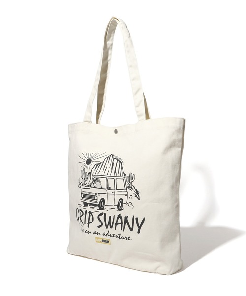 GRIP SWANY(グリップスワニー)の「【GSUB-164】 BEAR TOTE BAG (L)(トートバッグ・メンズ・ナチュラル/ブラック・FREE)」の3枚目の写真