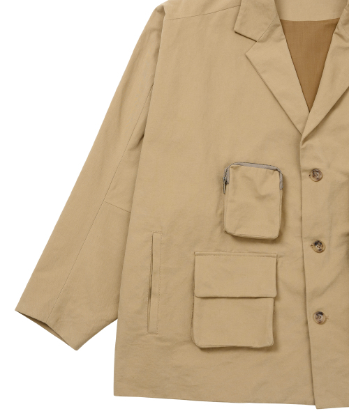 AJOBYAJO（アジョバイアジョ）の「Multi Pocket Batwing Jacket [BEIGE]（テーラードジャケット・メンズ・その他・FREE）」の5枚目の写真