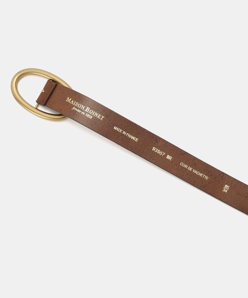 MAISON BOINET/メゾンボアネ】 BIG BUCKLE BELT（ベルト）｜MAISON