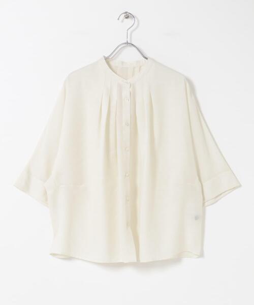 URBAN RESEARCH ROSSO WOMEN(アーバンリサーチ ロッソ)の「『WEB/一部店舗限定』リネン混ドルマンタックブラウス(シャツ/ブラウス・レディース・ブルー系その他/ブラック/オフホワイト・FREE)」の7枚目の写真