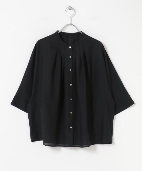 URBAN RESEARCH ROSSO WOMEN(アーバンリサーチ ロッソ)の「『WEB/一部店舗限定』リネン混ドルマンタックブラウス(シャツ/ブラウス・レディース・ブルー系その他/ブラック/オフホワイト・FREE)」の14枚目の写真