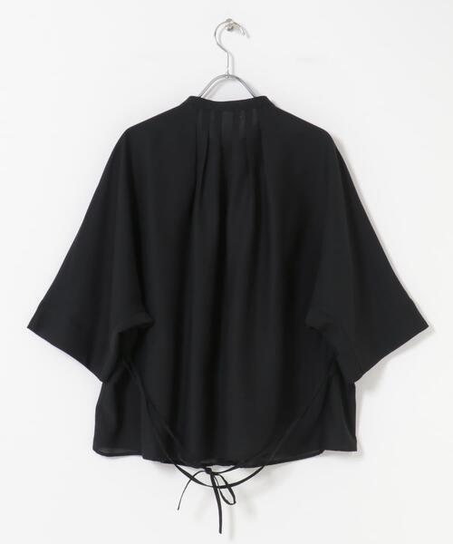 URBAN RESEARCH ROSSO WOMEN(アーバンリサーチ ロッソ)の「『WEB/一部店舗限定』リネン混ドルマンタックブラウス(シャツ/ブラウス・レディース・ブルー系その他/ブラック/オフホワイト・FREE)」の19枚目の写真
