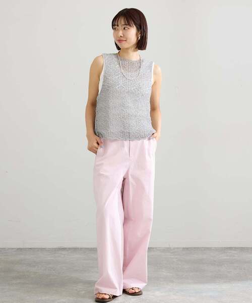 IENA(イエナ)の「《追加》enrica/エンリカ レースガラKNIT ニット KNIT 225(ニット/セーター・レディース・グレー/ブラック・FREE)」の9枚目の写真