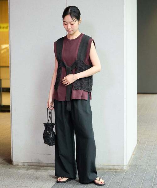 IENA(イエナ)の「《追加》enrica/エンリカ レースガラKNIT ニット KNIT 225(ニット/セーター・レディース・グレー/ブラック・FREE)」の15枚目の写真