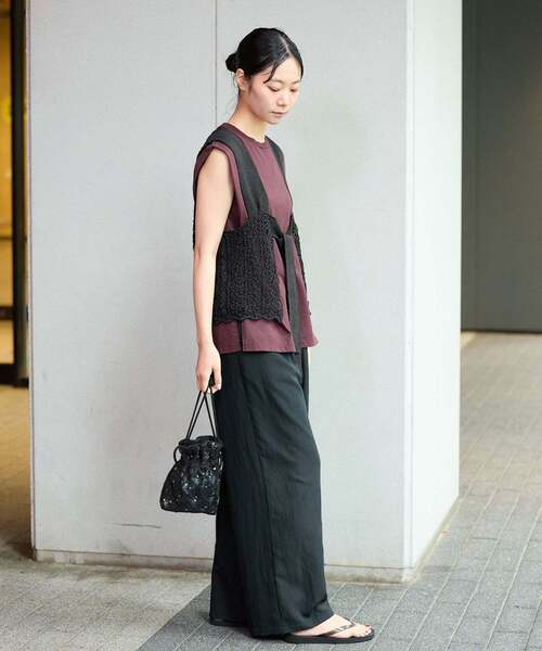 IENA(イエナ)の「《追加》enrica/エンリカ レースガラKNIT ニット KNIT 225(ニット/セーター・レディース・グレー/ブラック・FREE)」の17枚目の写真