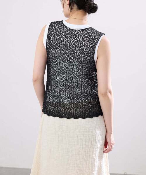 IENA(イエナ)の「《追加》enrica/エンリカ レースガラKNIT ニット KNIT 225(ニット/セーター・レディース・グレー/ブラック・FREE)」の20枚目の写真