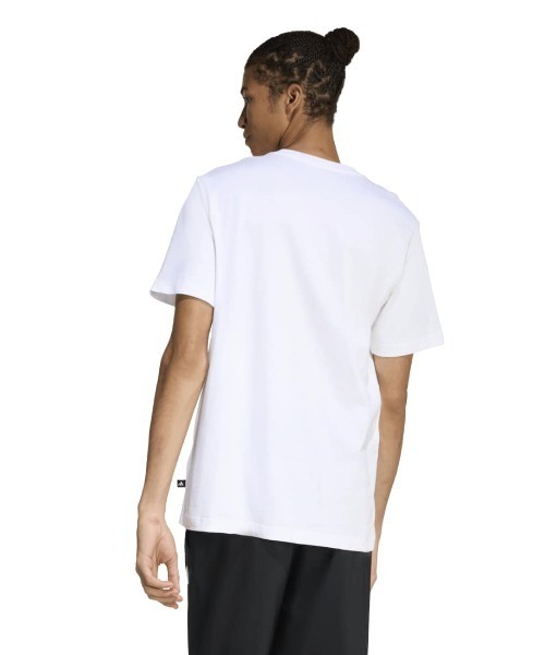 adidas(アディダス)の「アディダス adidas サマー スライド トリム グラフィック Tシャツ(Tシャツ/カットソー・メンズ・ホワイト/ブラック・S/M/L/LL/3L)」の3枚目の写真