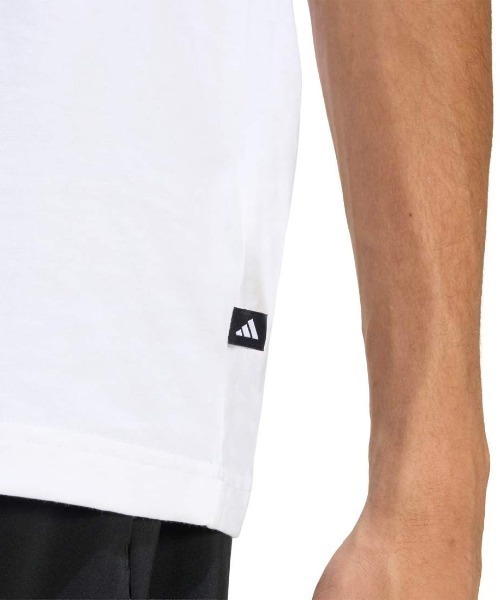 adidas(アディダス)の「アディダス adidas サマー スライド トリム グラフィック Tシャツ(Tシャツ/カットソー・メンズ・ホワイト/ブラック・S/M/L/LL/3L)」の6枚目の写真