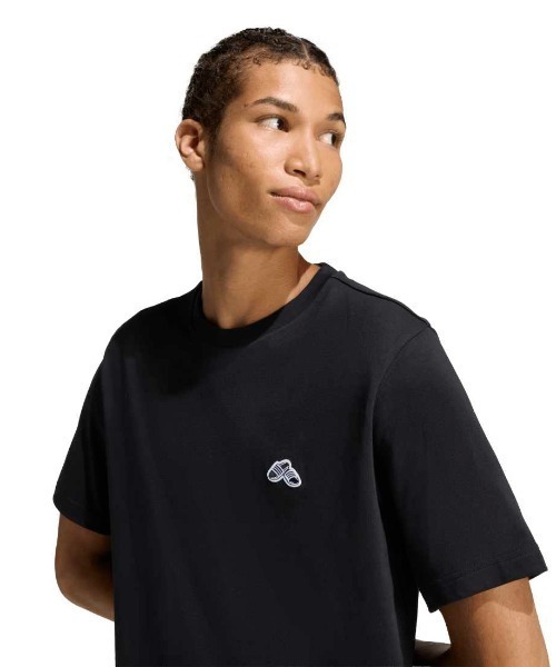 adidas(アディダス)の「アディダス adidas サマー スライド トリム グラフィック Tシャツ(Tシャツ/カットソー・メンズ・ホワイト/ブラック・S/M/L/LL/3L)」の9枚目の写真