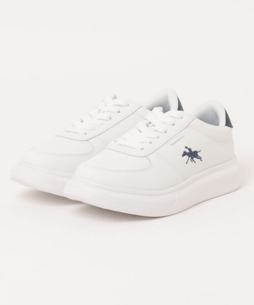POLOCHAMPS(ポロチャンプス)の「【POLOCHAMPS】厚底スニーカー PL-8003(スニーカー・レディース・ブラック/グレー/シルバー/ネイビー・23cm/23.5cm/24cm/24.5cm/25cm/25.5cm/26cm/26.5cm/27cm/28cm/22.5cm)」の1枚目の写真