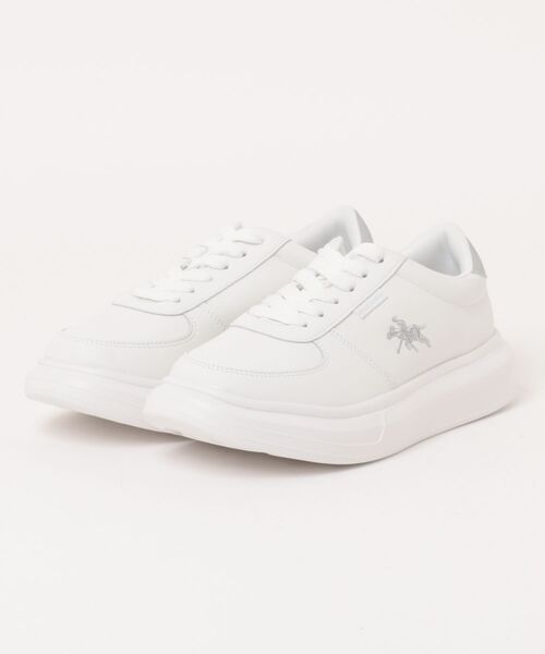 POLOCHAMPS(ポロチャンプス)の「【POLOCHAMPS】厚底スニーカー PL-8003(スニーカー・レディース・ブラック/グレー/シルバー/ネイビー・23cm/23.5cm/24cm/24.5cm/25cm/25.5cm/26cm/26.5cm/27cm/28cm/22.5cm)」の4枚目の写真