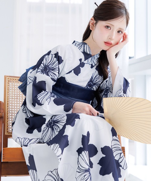 Dita(ディータ)の「簡単!作り兵児帯+ワンピース浴衣3点セット【wk】(Tシャツ/カットソー・レディース・その他9/その他7/その他4/その他12/その他14/その他6/その他13/その他10/その他8/その他11/その他5/その他3/その他2/その他1・FREE)」の3枚目の写真