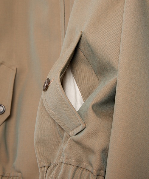 HOLIDAY(ホリデイ)の「WOOL TWILL PUFF BLOUSON ウールツイルパフブルゾン(ブルゾン・レディース・カーキ・ONE SIZE)」の16枚目の写真
