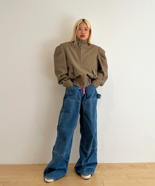 HOLIDAY(ホリデイ)の「WOOL TWILL PUFF BLOUSON ウールツイルパフブルゾン(ブルゾン・レディース・カーキ・ONE SIZE)」の5枚目の写真