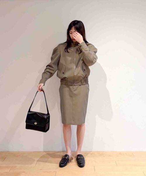 HOLIDAY(ホリデイ)の「WOOL TWILL PUFF BLOUSON ウールツイルパフブルゾン(ブルゾン・レディース・カーキ・ONE SIZE)」の7枚目の写真