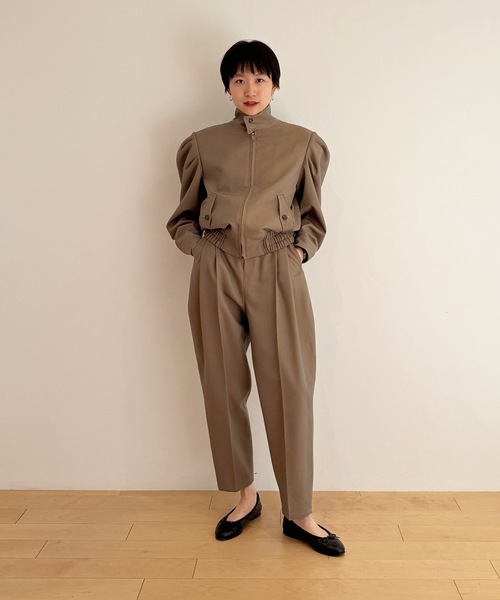 HOLIDAY(ホリデイ)の「WOOL TWILL PUFF BLOUSON ウールツイルパフブルゾン(ブルゾン・レディース・カーキ・ONE SIZE)」の10枚目の写真