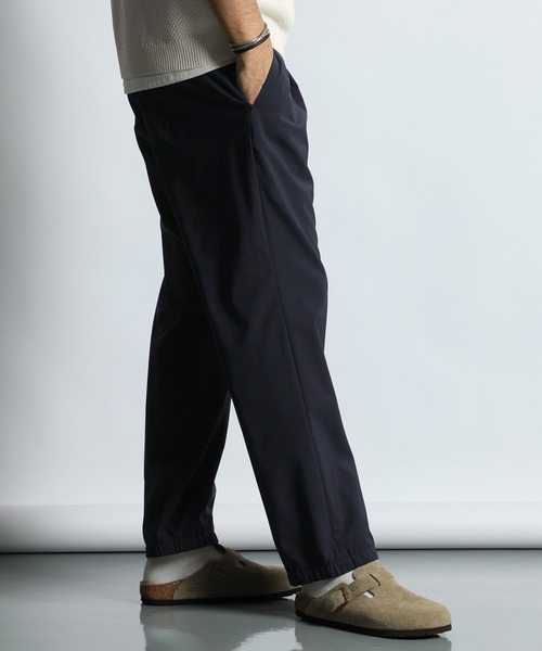 COOLMAX POLY TROPICAL CLOTH EASY PANTS：吸汗速乾 クールマックス