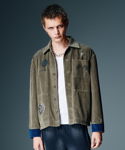 glamb(グラム)の「Good Luck Corduroy Shirt / グッドラックコーデュロイシャツ(シャツ/ブラウス・メンズ・マスタード/カーキ・S/M/L)」の1枚目の写真