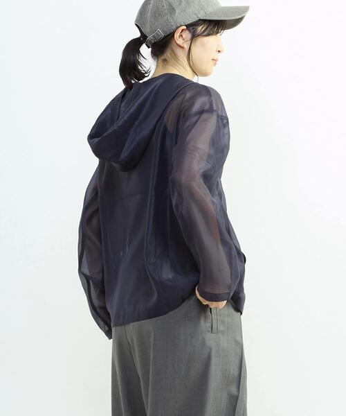 CONVERSE TOKYO（コンバーストウキョウ）の「SHEER MEXICAN HOODIE（シャツ/ブラウス・レディース・パープル/ネイビー/ホワイト・SMALL）」の10枚目の写真
