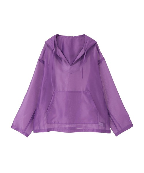 CONVERSE TOKYO（コンバーストウキョウ）の「SHEER MEXICAN HOODIE（シャツ/ブラウス・レディース・パープル/ネイビー/ホワイト・SMALL）」の20枚目の写真