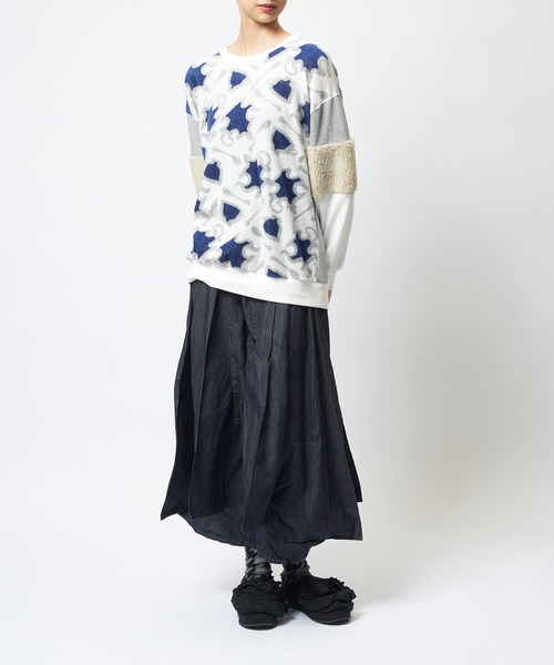 gomme(ゴム)の「アーム切替T(Tシャツ/カットソー・レディース・ブラック/チャコールグレー/ホワイト・MEDIUM)」の18枚目の写真