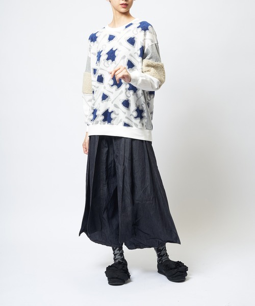 gomme(ゴム)の「アーム切替T(Tシャツ/カットソー・レディース・ブラック/チャコールグレー/ホワイト・MEDIUM)」の20枚目の写真