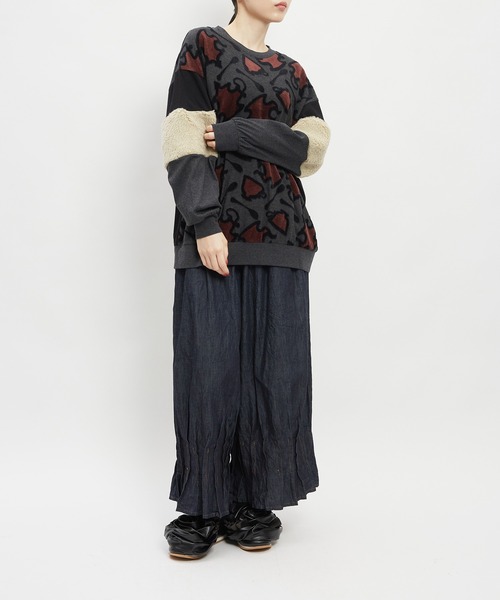 gomme(ゴム)の「アーム切替T(Tシャツ/カットソー・レディース・ブラック/チャコールグレー/ホワイト・MEDIUM)」の22枚目の写真