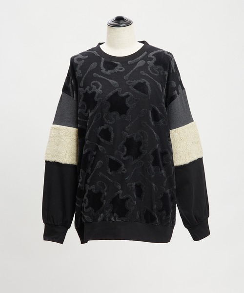 gomme(ゴム)の「アーム切替T(Tシャツ/カットソー・レディース・ブラック/チャコールグレー/ホワイト・MEDIUM)」の12枚目の写真