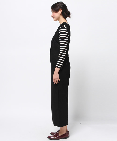 OUTLET(アウトレット)の「【WHO'S WHO gallery】AMウールコンビネゾン(サロペット/オーバーオール・レディース・ブラック・FREE)」の3枚目の写真