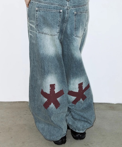 FANCY CLUB(ファンシークラブ)の「【FANCY CLUB】BAYWATCH DENIM PANTS / 【ファンシークラブ】ベイウォッチバルーンデニムパンツ(デニムパンツ・レディース・ブルー/ベージュ・01/02)」の13枚目の写真