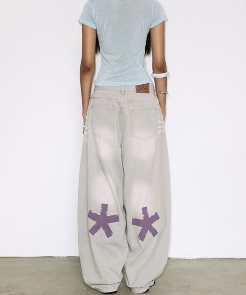 FANCY CLUB(ファンシークラブ)の「【FANCY CLUB】BAYWATCH DENIM PANTS / 【ファンシークラブ】ベイウォッチバルーンデニムパンツ(デニムパンツ・レディース・ブルー/ベージュ・01/02)」の7枚目の写真