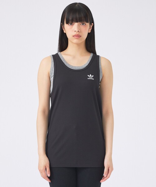 adidas(アディダス)の「【adidas Originals/ アディダス オリジナルス】タンクトップ トレフォイル エッセンシャルズ / JOL49(タンクトップ・メンズ・ブラック/ホワイト・M/XL/L)」の16枚目の写真