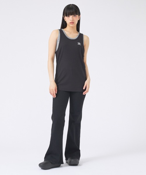 adidas(アディダス)の「【adidas Originals/ アディダス オリジナルス】タンクトップ トレフォイル エッセンシャルズ / JOL49(タンクトップ・メンズ・ブラック/ホワイト・M/XL/L)」の4枚目の写真