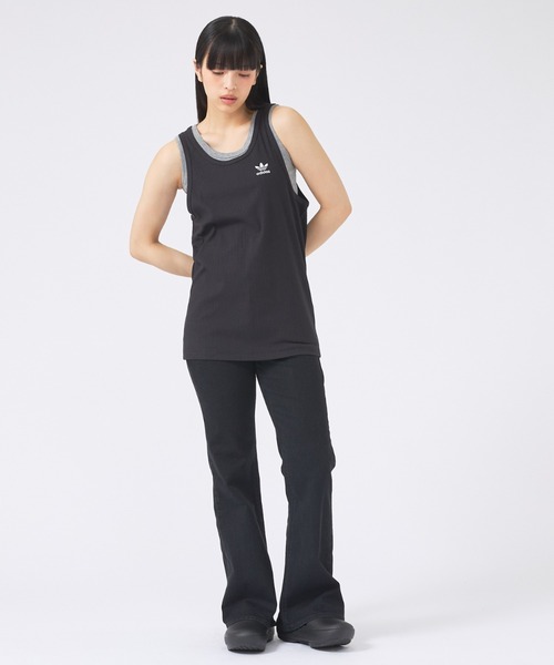 adidas(アディダス)の「【adidas Originals/ アディダス オリジナルス】タンクトップ トレフォイル エッセンシャルズ / JOL49(タンクトップ・メンズ・ブラック/ホワイト・M/XL/L)」の5枚目の写真