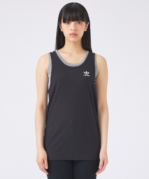 adidas(アディダス)の「【adidas Originals/ アディダス オリジナルス】タンクトップ トレフォイル エッセンシャルズ / JOL49(タンクトップ・メンズ・ブラック/ホワイト・M/XL/L)」の6枚目の写真