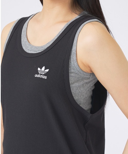 adidas(アディダス)の「【adidas Originals/ アディダス オリジナルス】タンクトップ トレフォイル エッセンシャルズ / JOL49(タンクトップ・メンズ・ブラック/ホワイト・M/XL/L)」の9枚目の写真